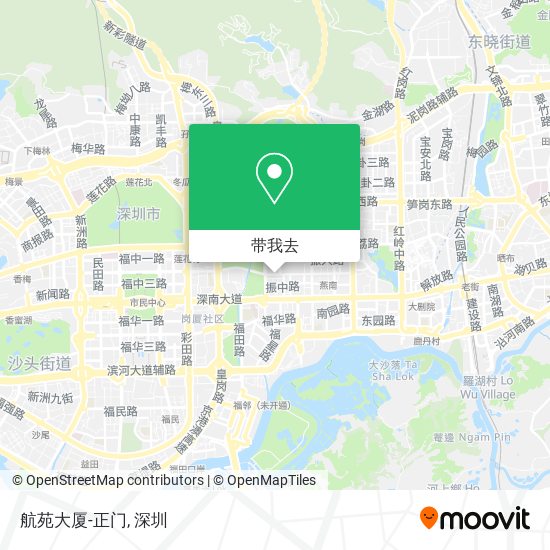 航苑大厦-正门地图