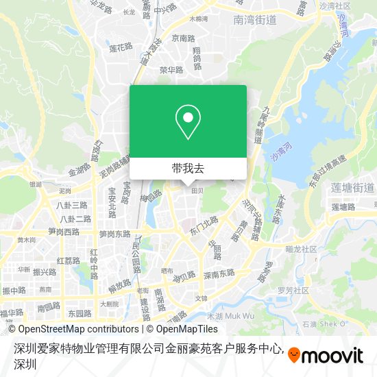 深圳爱家特物业管理有限公司金丽豪苑客户服务中心地图
