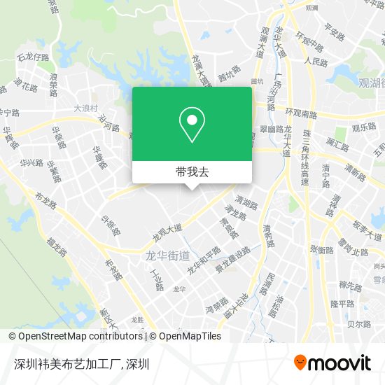 深圳袆美布艺加工厂地图