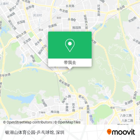 银湖山体育公园-乒乓球馆地图