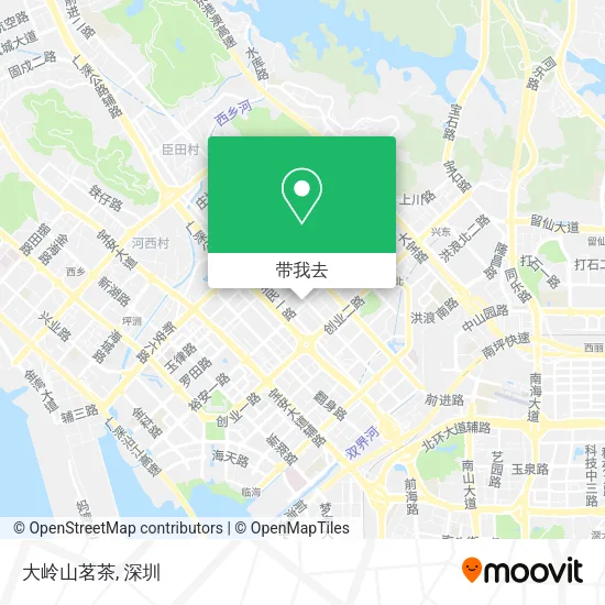 大岭山茗茶地图