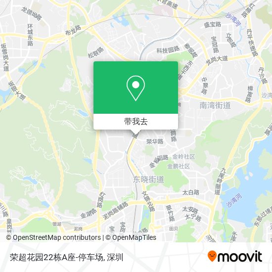 荣超花园22栋A座-停车场地图