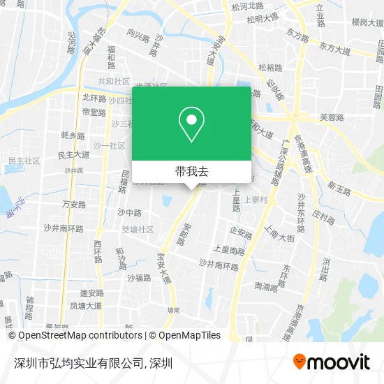 深圳市弘均实业有限公司地图