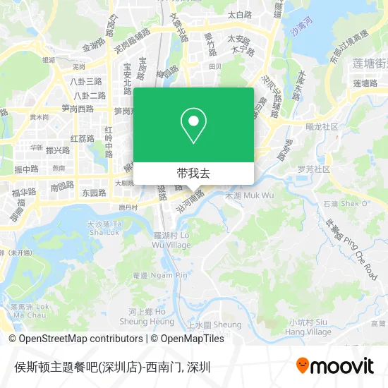 侯斯顿主题餐吧(深圳店)-西南门地图