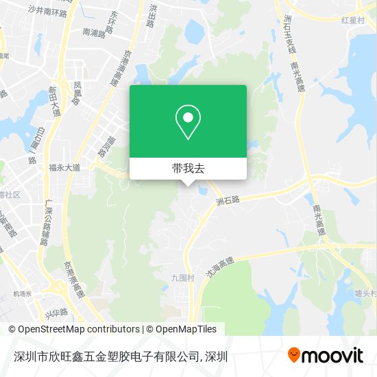 深圳市欣旺鑫五金塑胶电子有限公司地图