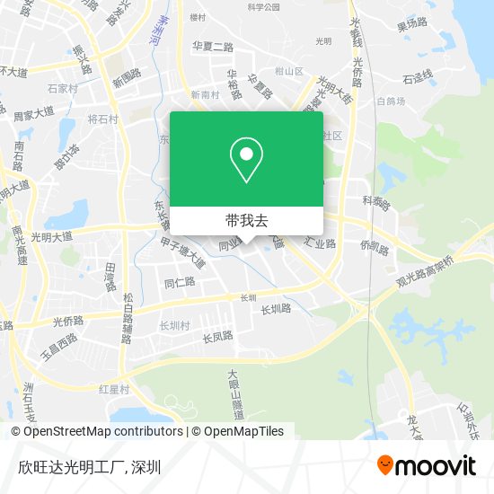 欣旺达光明工厂地图