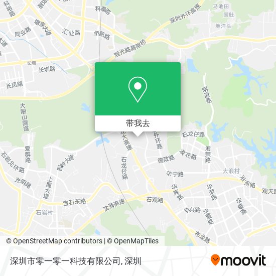深圳市零一零一科技有限公司地图