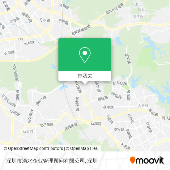 深圳市滴水企业管理顾问有限公司地图