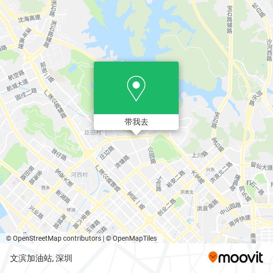 文滨加油站地图
