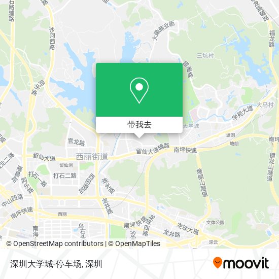 深圳大学城-停车场地图