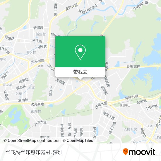 丝飞特丝印移印器材地图