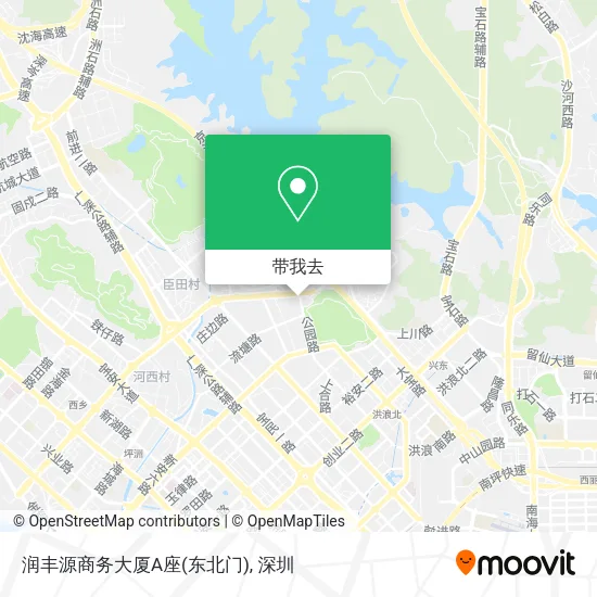 润丰源商务大厦A座(东北门)地图