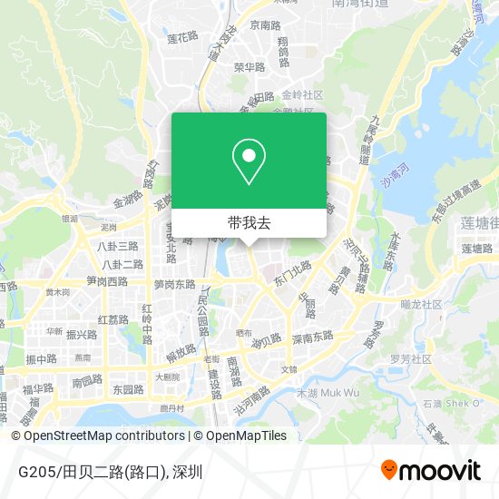 G205/田贝二路(路口)地图