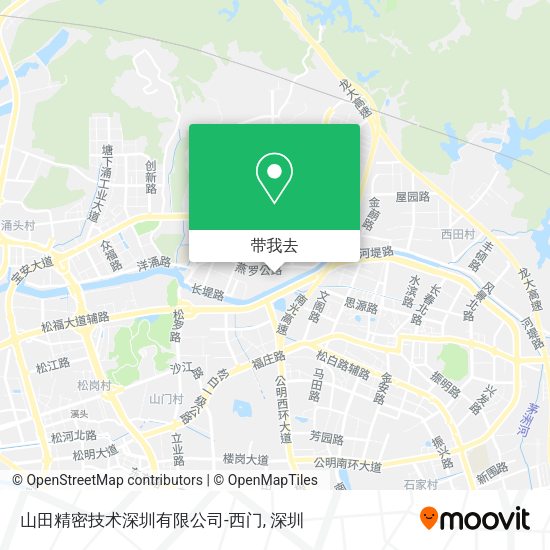 山田精密技术深圳有限公司-西门地图