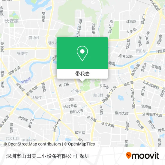 深圳市山田美工业设备有限公司地图