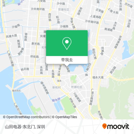 山田电器-东北门地图