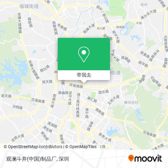 观澜斗井(中国)制品厂地图