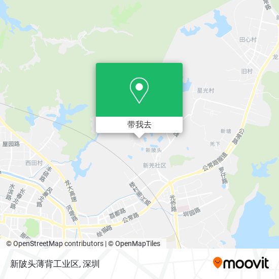 新陂头薄背工业区地图