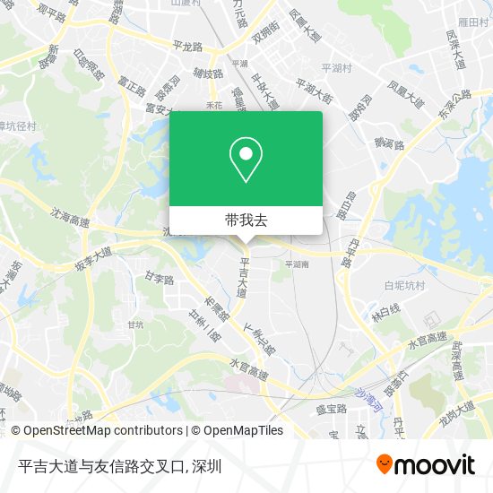 平吉大道与友信路交叉口地图