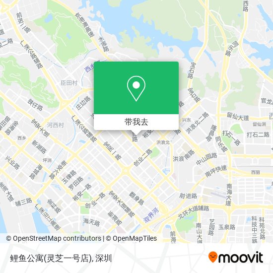 鲤鱼公寓(灵芝一号店)地图