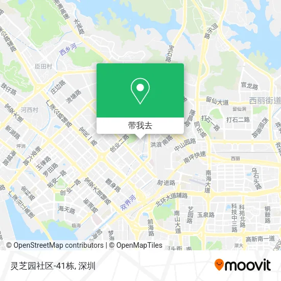 灵芝园社区-41栋地图