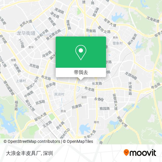 大浪金丰皮具厂地图