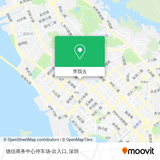 德信商务中心停车场-出入口地图