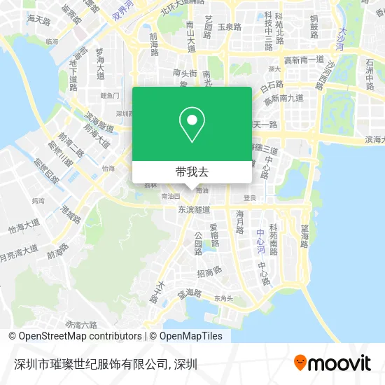 深圳市璀璨世纪服饰有限公司地图
