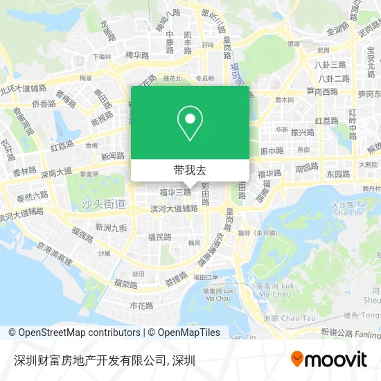 深圳财富房地产开发有限公司地图