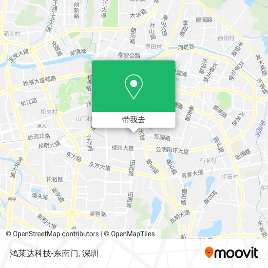 鸿莱达科技-东南门地图