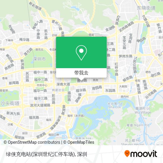绿侠充电站(深圳世纪汇停车场)地图
