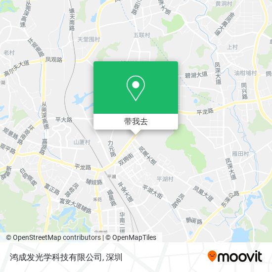 鸿成发光学科技有限公司地图