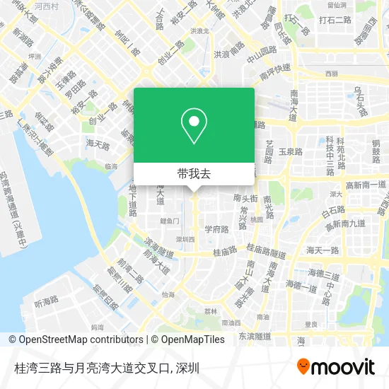 桂湾三路与月亮湾大道交叉口地图