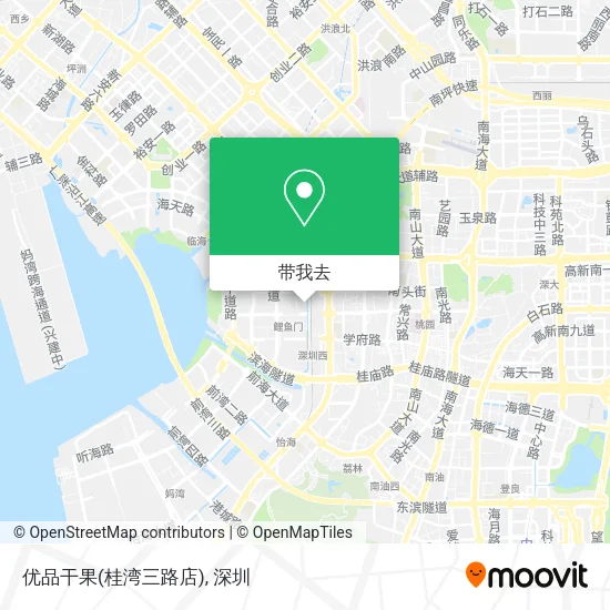 优品干果(桂湾三路店)地图
