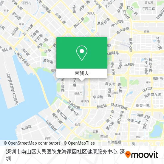 深圳市南山区人民医院龙海家园社区健康服务中心地图