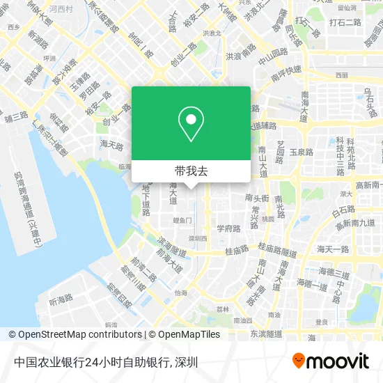 中国农业银行24小时自助银行地图