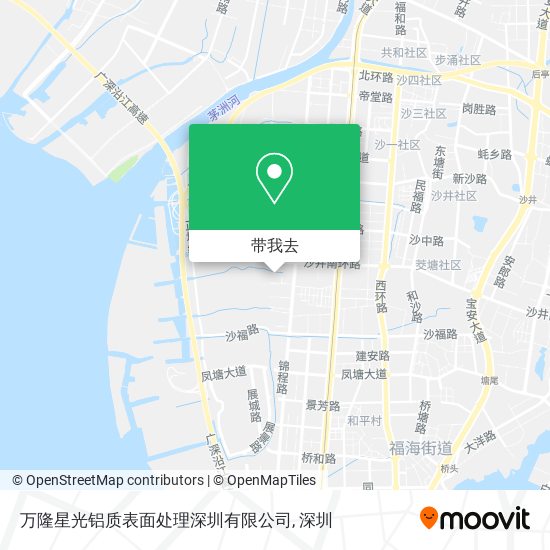 万隆星光铝质表面处理深圳有限公司地图