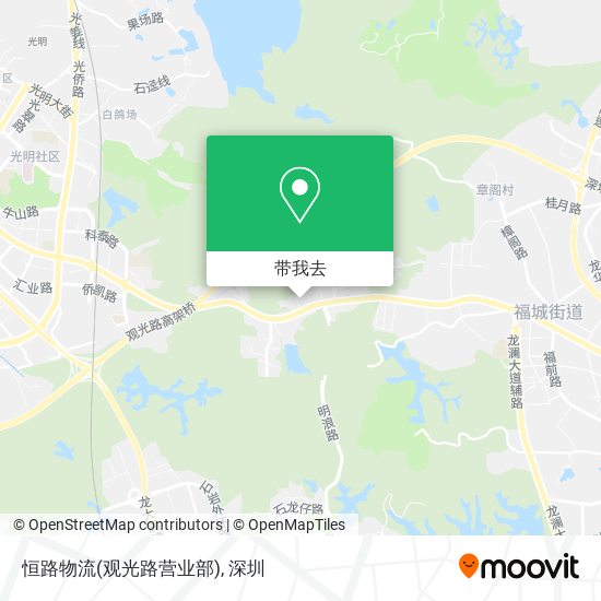 恒路物流(观光路营业部)地图