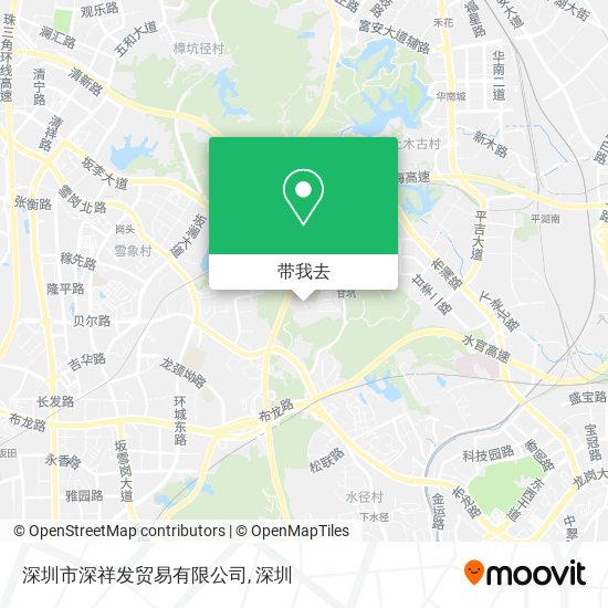 深圳市深祥发贸易有限公司地图