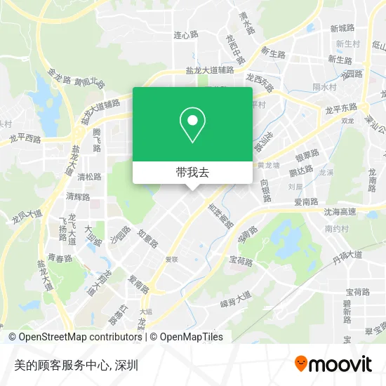 美的顾客服务中心地图