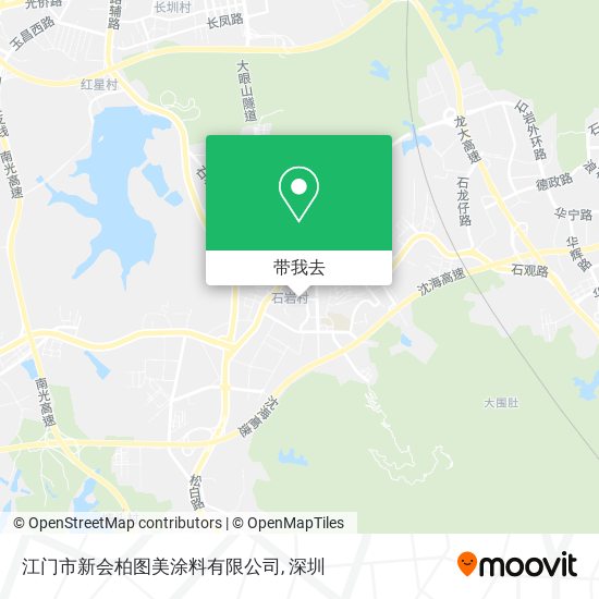 江门市新会柏图美涂料有限公司地图