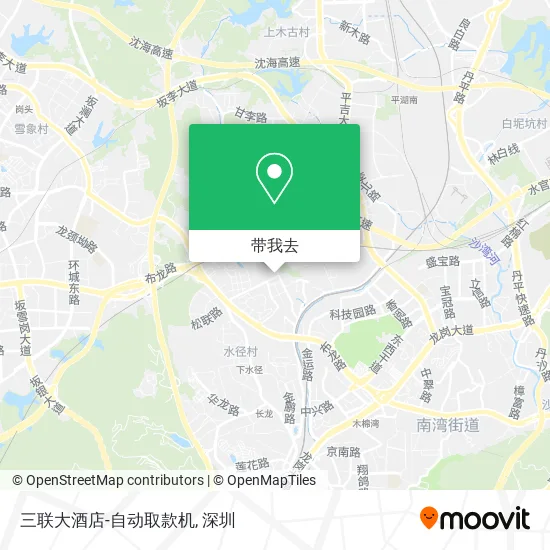 三联大酒店-自动取款机地图