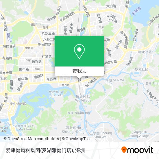 爱康健齿科集团(罗湖雅健门店)地图