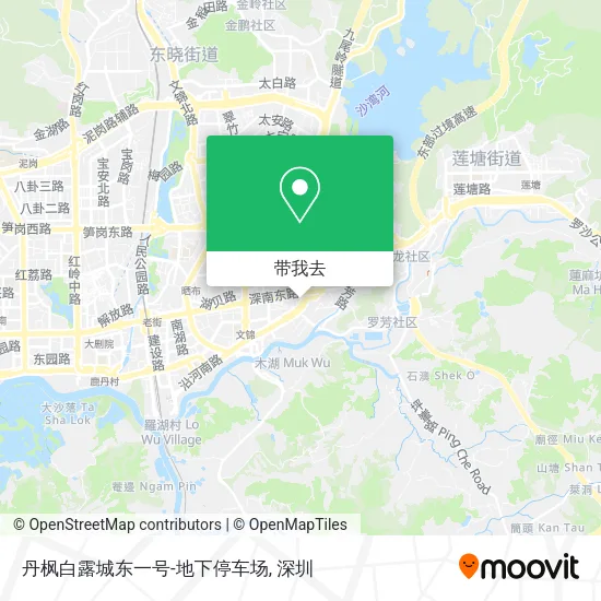 丹枫白露城东一号-地下停车场地图