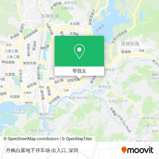 丹枫白露地下停车场-出入口地图