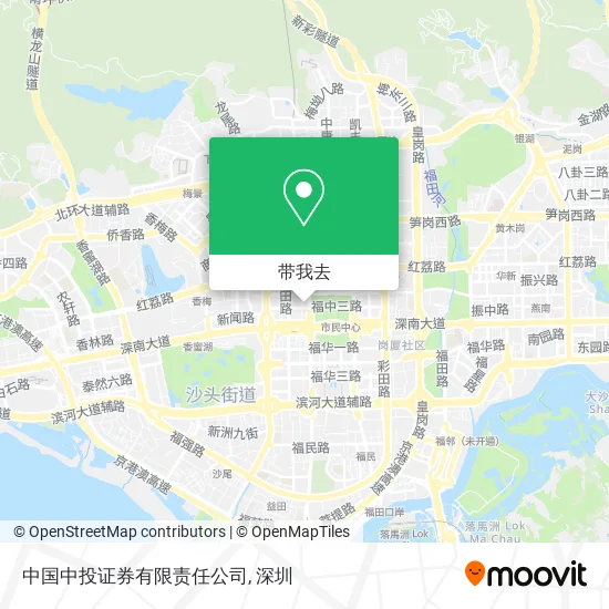 中国中投证券有限责任公司地图