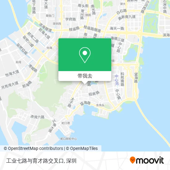 工业七路与育才路交叉口地图