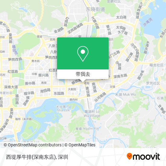 西堤厚牛排(深南东店)地图