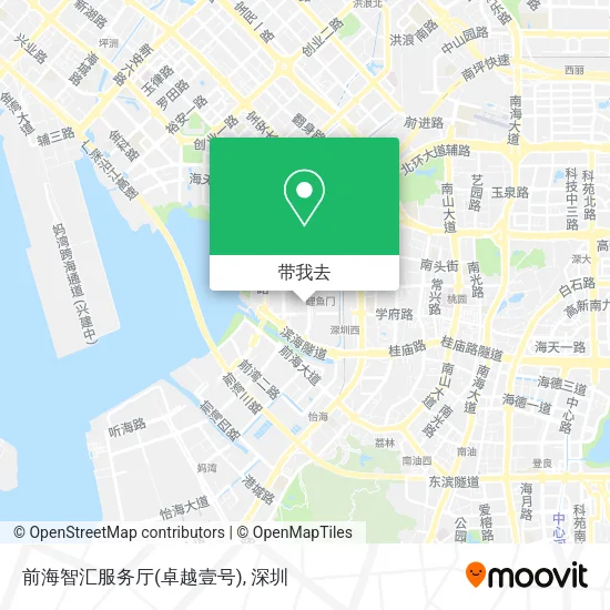 前海智汇服务厅(卓越壹号)地图