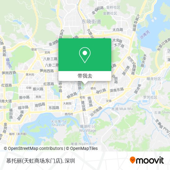 慕托丽(天虹商场东门店)地图